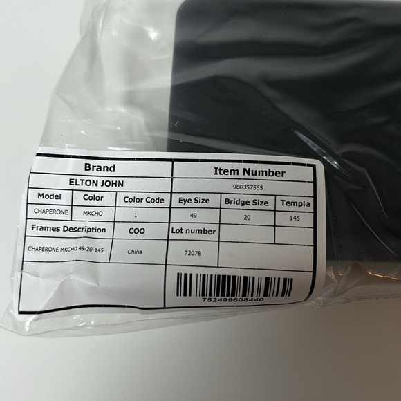 ☀️NWT Elton John Fashion Glasses Chaperone - Picture 9 of 10